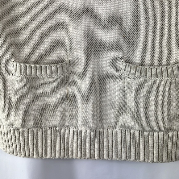 Gap knit pullover sleeveless oversized tunic with pockets - Picture 5 of 12